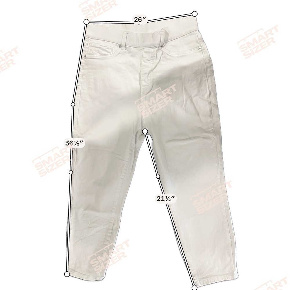 Time and Tru Womens White High Rise Skinny Jeans Size M 8-10 Stretch Denim - Picture 7 of 7
